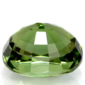 Turmalina verde natural de 2,88 ct, corte óvalo, VVS