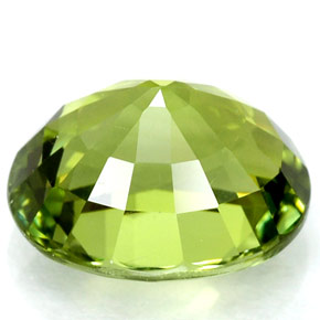 Turmalina verde natural de 2,13 ct, corte óvalo, VVS