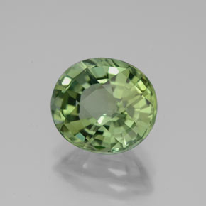 Turmalina verde natural de 3,30 ct, corte óvalo, VVS