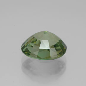 Turmalina verde natural de 3,30 ct, corte óvalo, VVS