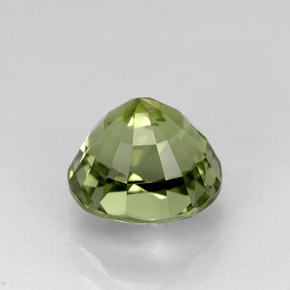 Turmalina verde natural de 2,18 ct, corte óvalo, VVS