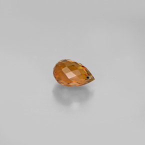 Turmalina oro natural de 0,83 ct, briolette, VVS-VS
