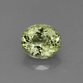 Turmalina verde natural de 1,84 ct, corte óvalo, VS