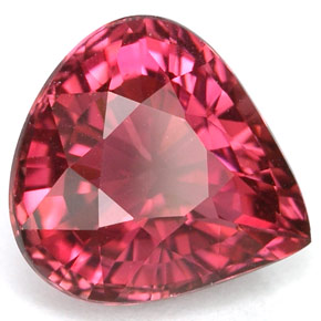 Turmalina rosa natural de 3,45 ct, en forma de pera, VVS