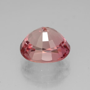 Turmalina rosa natural de 3,43 ct, corte óvalo, VVS