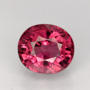 Turmalina rosa natural de 2,70 ct, corte óvalo, VVS