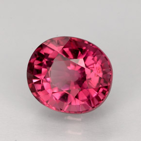 Turmalina rosa natural de 2,70 ct, corte óvalo, VVS
