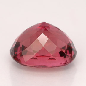 Turmalina rojo natural de 5,16 ct, corte óvalo, VVS