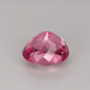 Turmalina rosa natural de 2,07 ct, corte óvalo, VS