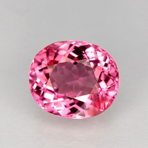 Turmalina rosa natural de 2,23 ct, corte óvalo, VVS-VS