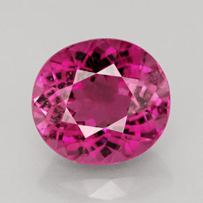 Turmalina violeta natural de 4,85 ct, corte óvalo, VS-SI