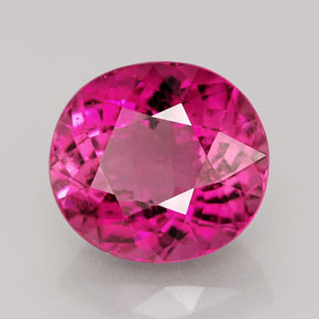 Turmalina violeta natural de 4,85 ct, corte óvalo, VS-SI
