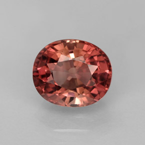 Turmalina rosa natural de 2,40 ct, corte óvalo, VVS-VS