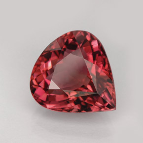 Turmalina rosa natural de 4,53 ct, en forma de pera, VVS