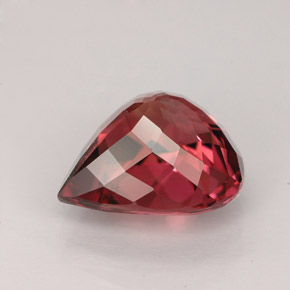 Turmalina rosa natural de 4,53 ct, en forma de pera, VVS