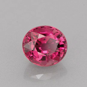 Turmalina rosa natural de 0,89 ct, corte óvalo, VVS-VS
