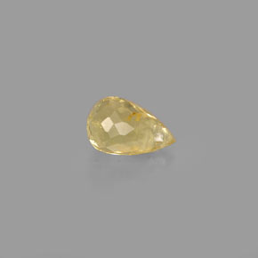 Turmalina amarillo natural de 1,00 ct, briolette, VS