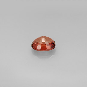 Turmalina naranja natural de 0,87 ct, corte óvalo, VVS