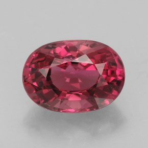Turmalina rosa natural de 2,91 ct, corte óvalo, VVS-VS