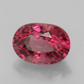 Turmalina rosa natural de 2,91 ct, corte óvalo, VVS-VS