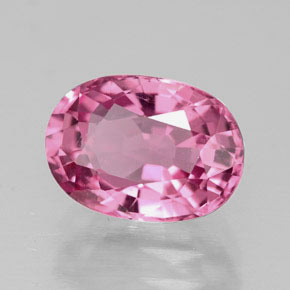 Turmalina rosa natural de 2,14 ct, corte óvalo, VS