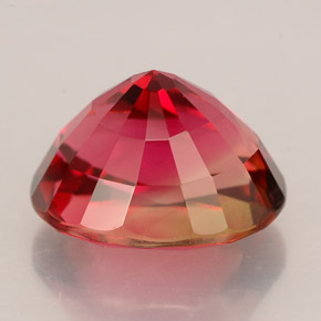 Turmalina rojo natural de 3,15 ct, corte óvalo, VVS
