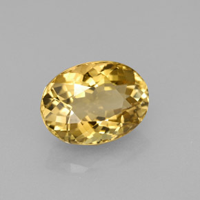 Turmalina amarillo natural de 2,83 ct, corte óvalo, VVS-VS