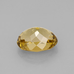 Turmalina amarillo natural de 2,83 ct, corte óvalo, VVS-VS