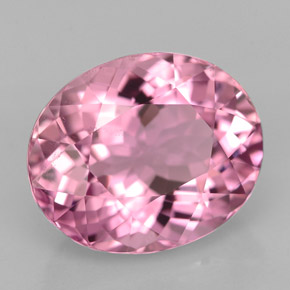 Turmalina rosa natural de 5,10 ct, corte óvalo, VS