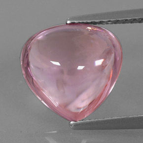 Turmalina rosa natural de 3,40 ct, en forma de pera, transparente