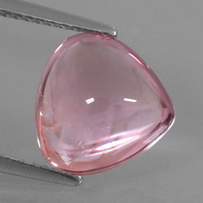Turmalina rosa natural de 3,40 ct, en forma de pera, transparente