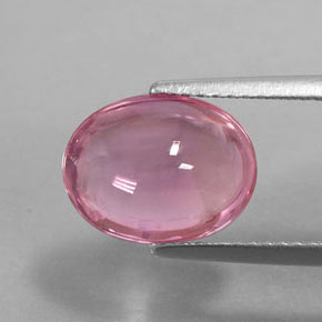 Turmalina rosa natural de 3,35 ct, corte óvalo, transparente