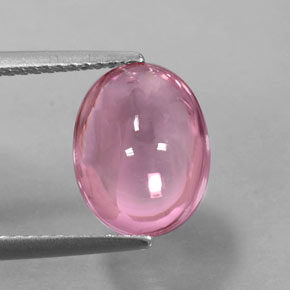 Turmalina rosa natural de 3,35 ct, corte óvalo, transparente