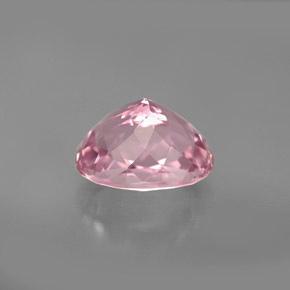 Turmalina rosa natural de 3,09 ct, corte óvalo, VVS-VS