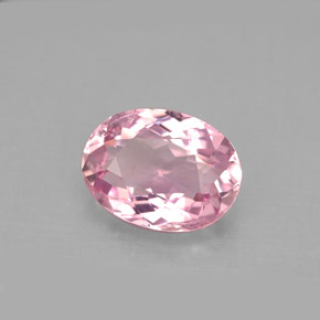 Turmalina rosa natural de 2,60 ct, corte óvalo, VS-SI