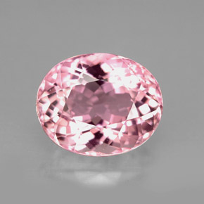 Turmalina rosa natural de 4,43 ct, corte óvalo, VVS-VS
