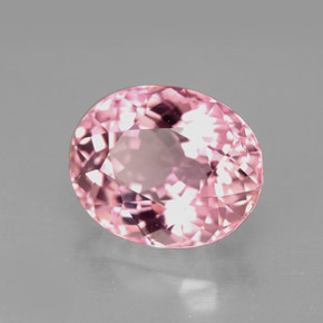 Turmalina rosa natural de 4,43 ct, corte óvalo, VVS-VS