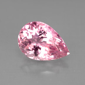 Turmalina rosa natural de 2,90 ct, en forma de pera, VS