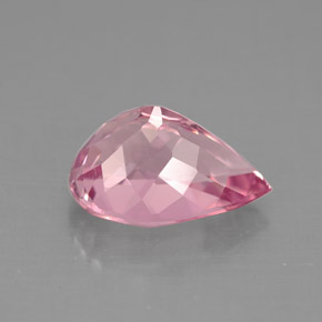 Turmalina rosa natural de 2,90 ct, en forma de pera, VS