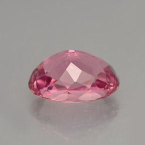 Turmalina rosa natural de 2,37 ct, corte óvalo, VVS