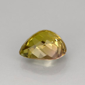 Turmalina multicolor natural de 2,35 ct, en forma de pera, IF