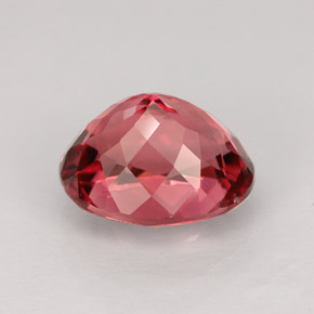 Turmalina rosa natural de 3,09 ct, corte óvalo, VVS