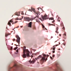 Turmalina rosa natural de 2,76 ct, corte redondo, VVS-VS