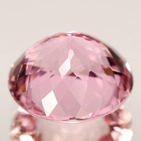 Turmalina rosa natural de 2,76 ct, corte redondo, VVS-VS