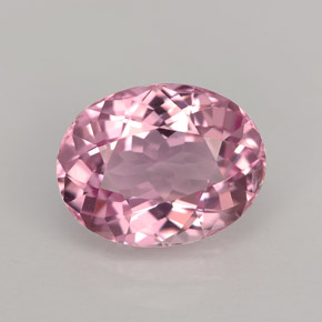 Turmalina rosa natural de 3,01 ct, corte óvalo, VVS-VS