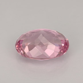 Turmalina rosa natural de 3,01 ct, corte óvalo, VVS-VS
