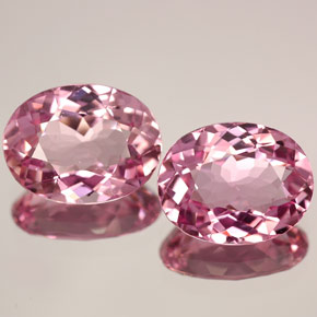Gemas de turmalina rosa natural de  ct, corte óvalo, VVS-VS