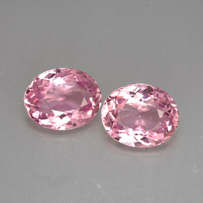 Gemas de turmalina rosa natural de  ct, corte óvalo, VVS-VS