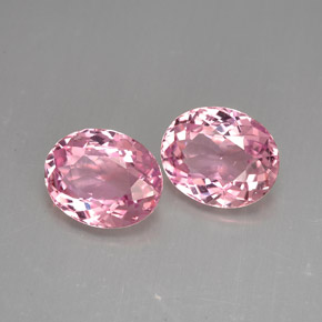 Gemas de turmalina rosa natural de  ct, corte óvalo, VVS-VS