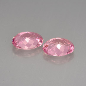 Gemas de turmalina rosa natural de  ct, corte óvalo, VVS-VS